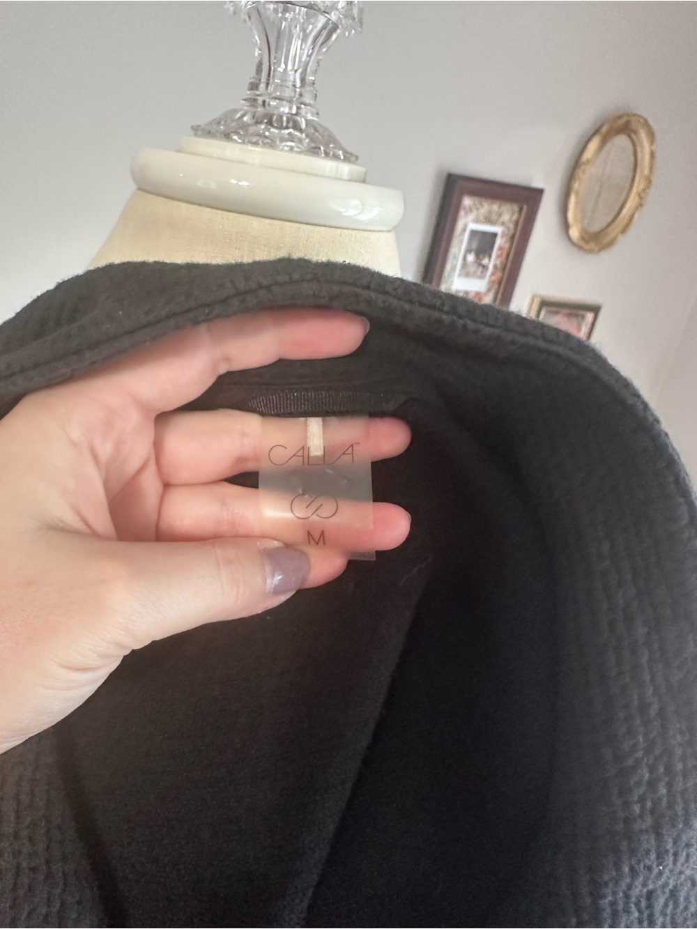 CALIA by Carrie Underwood Black Textured Lightweight Jacket - Picture 3 of 5